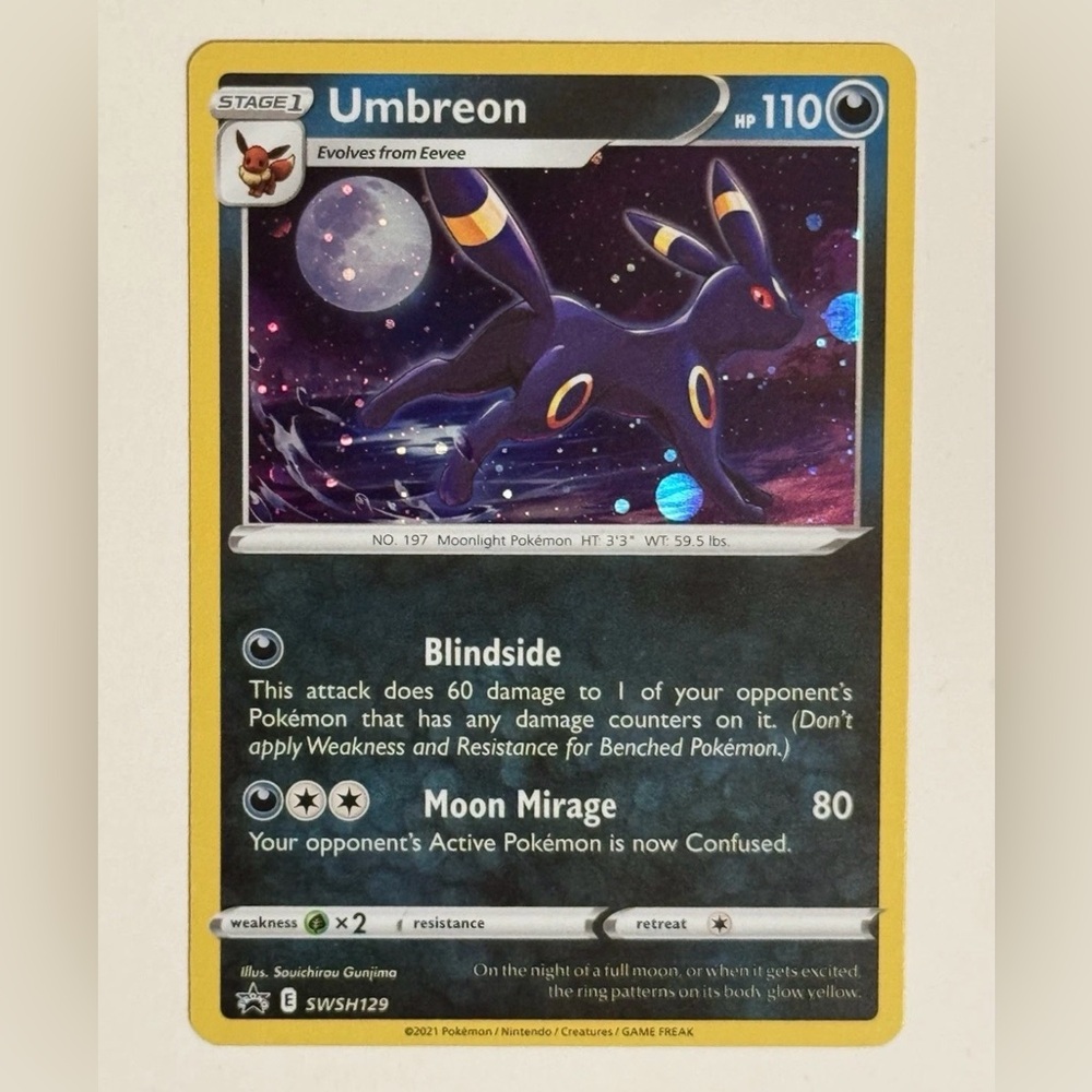 Umbreon SWSH129 Holo Black Star Promo